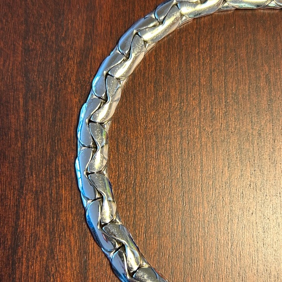 Vintage Marino Silver Tone Choker from the 1950’s-60’s - Picture 4 of 6